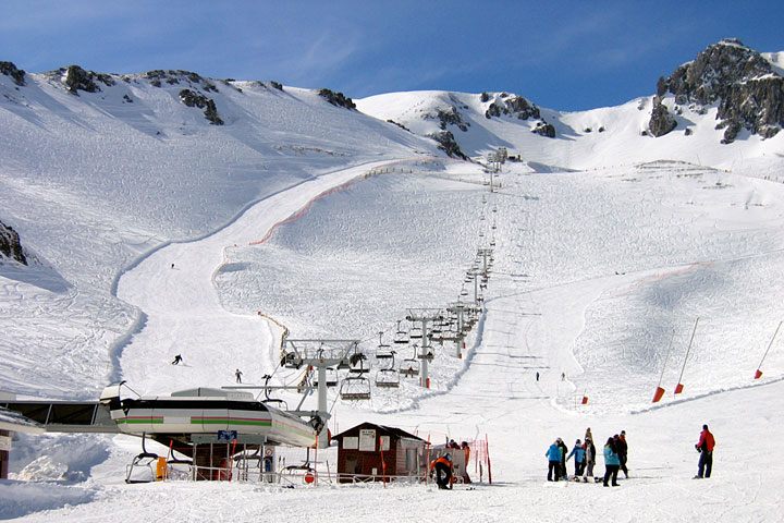 Telesilla cuatriplaza, en el Sector de Cebolledo.