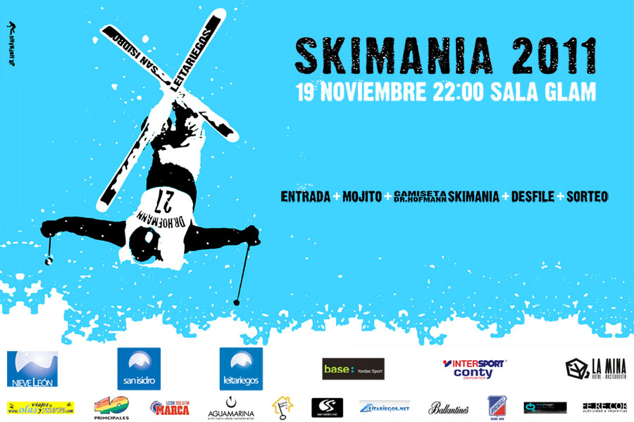 Cartel diseñado por Dr. Hofmann para la Fiesta de la Nieve 2010/2011 SKIMANÍA.