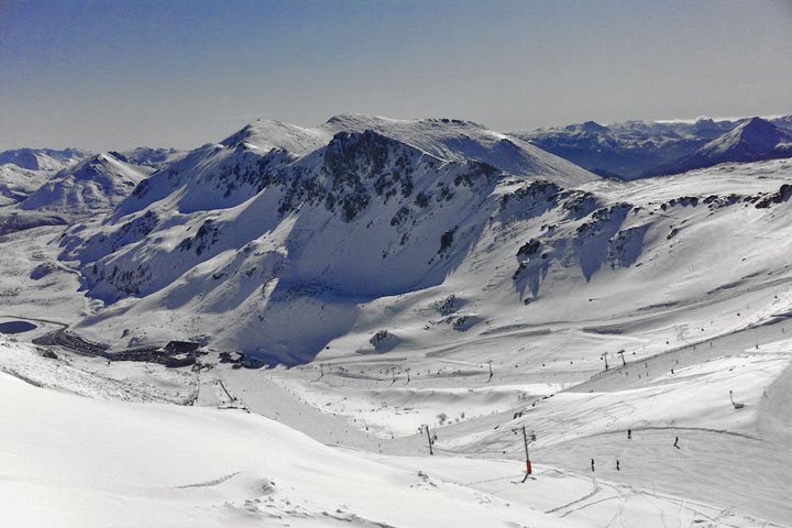 Sector de Cebolledo ayer domingo 8 de abril tras las nevadas de los últimos días.