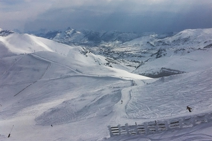 Valle del Sol, en la Estación Invernal de Valgrande-Pajares.