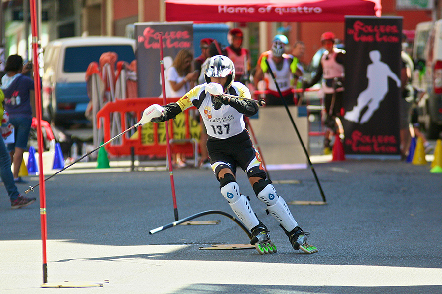 Competición de Alpino en Línea en Villablino (León).